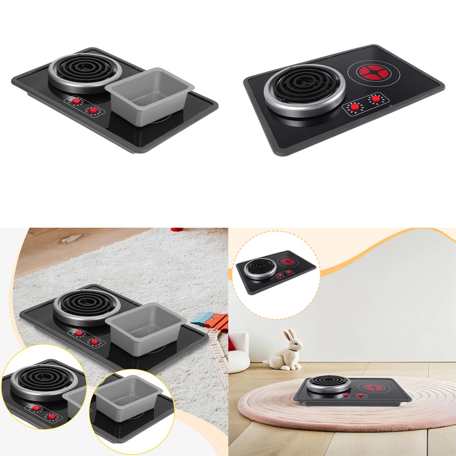 Play Kitchen Set - キッズキッチンおもちゃ ストーブおもちゃ ライトとサウンド付き、調理器具リアルなごっこ遊び学習おもちゃ ロールプレイ 子供、女の子、男の子向け