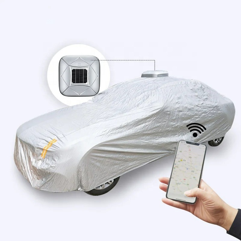 Remote Control Car - 最新のソーラーGPS自動リモコン式屋外カーテント傘カーシェード日よけカバー屋外カーカバー