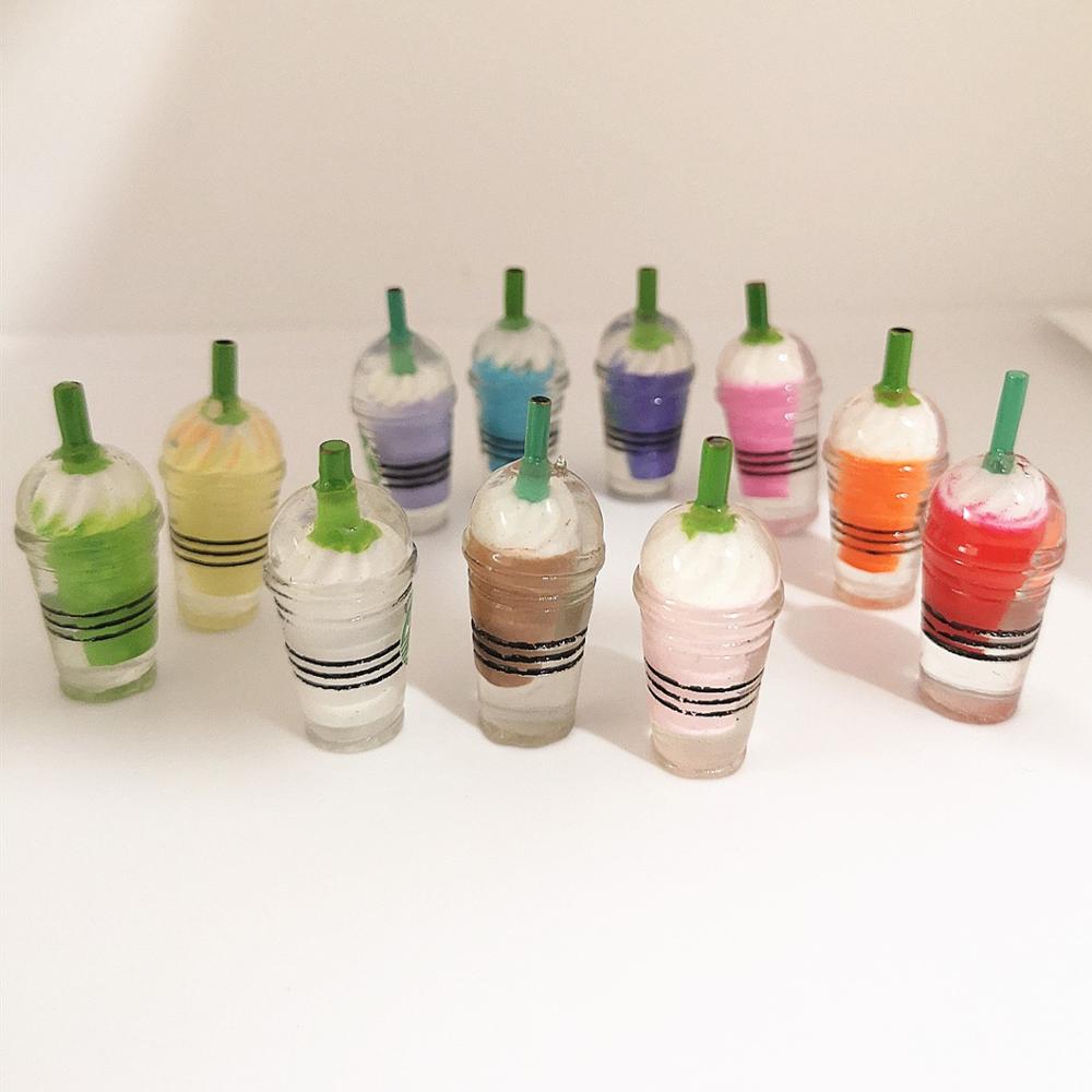 Slime Making Kit - 6 個スライムチャームミニアイスクリームカップ樹脂粘土スライムアクセサリービーズ作成用品 DIY スクラップブッキングクラフト用