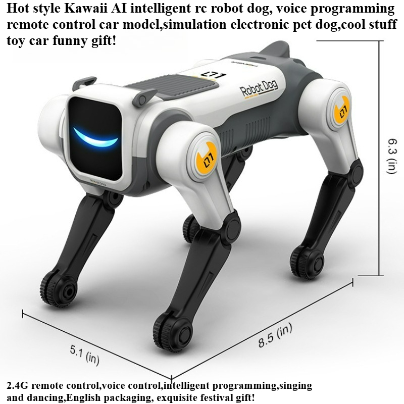Remote Control Car - クールなおもちゃの車、面白いギフト-ホットで可愛いAIインテリジェントRCロボット犬、リモコンカー、電子ペット犬、子供向けRCカーのおもちゃ