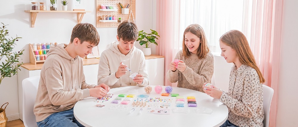 6cmボールスキンDIYストレスボール作成キット、スライム5 - Slime Making Kit のレビューと価格