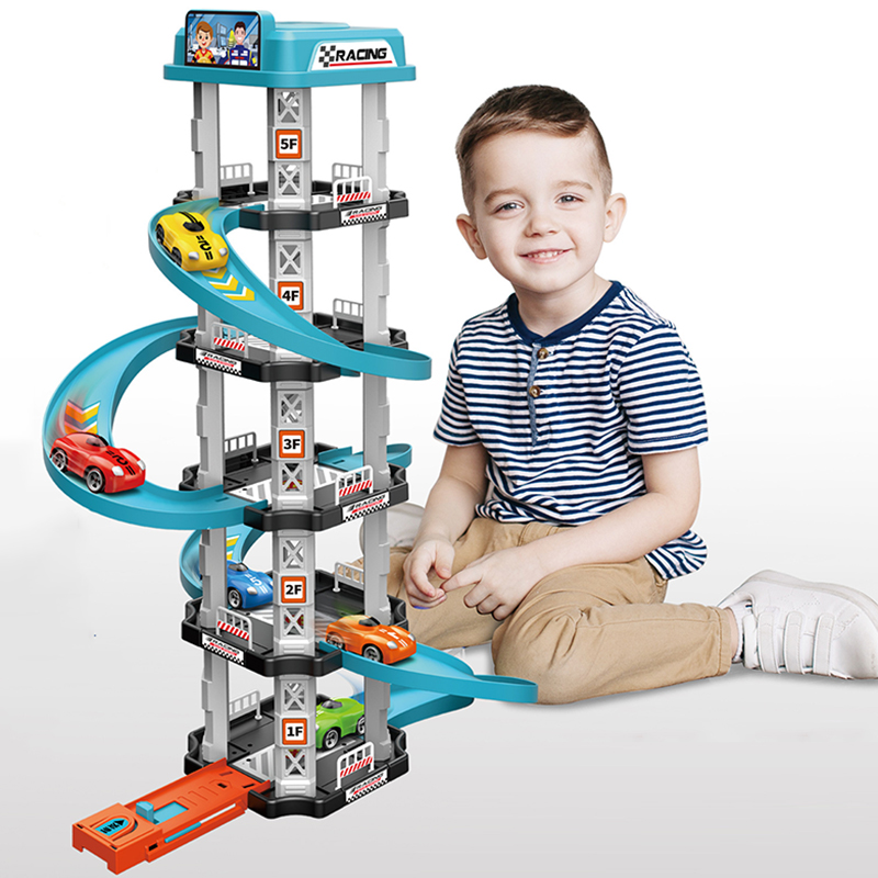 カーレーストラック ランプおもちゃ 子供用ガレージ カタパル - Catapult Launcher Toy のレビューと価格
