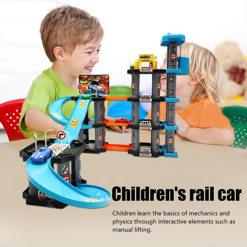 カーレーストラック ランプおもちゃ 子供用ガレージ カタパル - Catapult Launcher Toy のレビューと価格