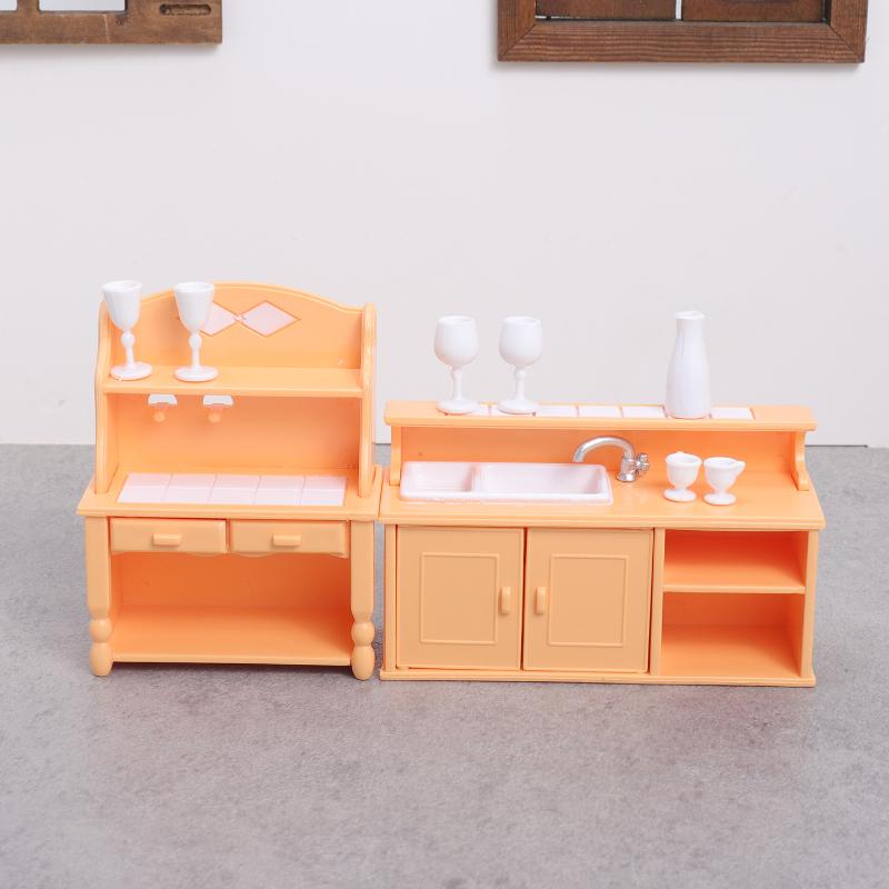 (.) 1 セットドールハウスキッチン家具キット 1:12  - Play Kitchen Set のレビューと価格