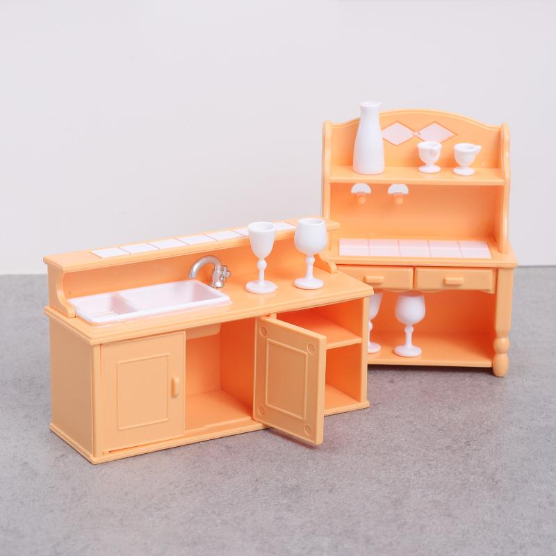 (.) 1 セットドールハウスキッチン家具キット 1:12  - Play Kitchen Set のレビューと価格