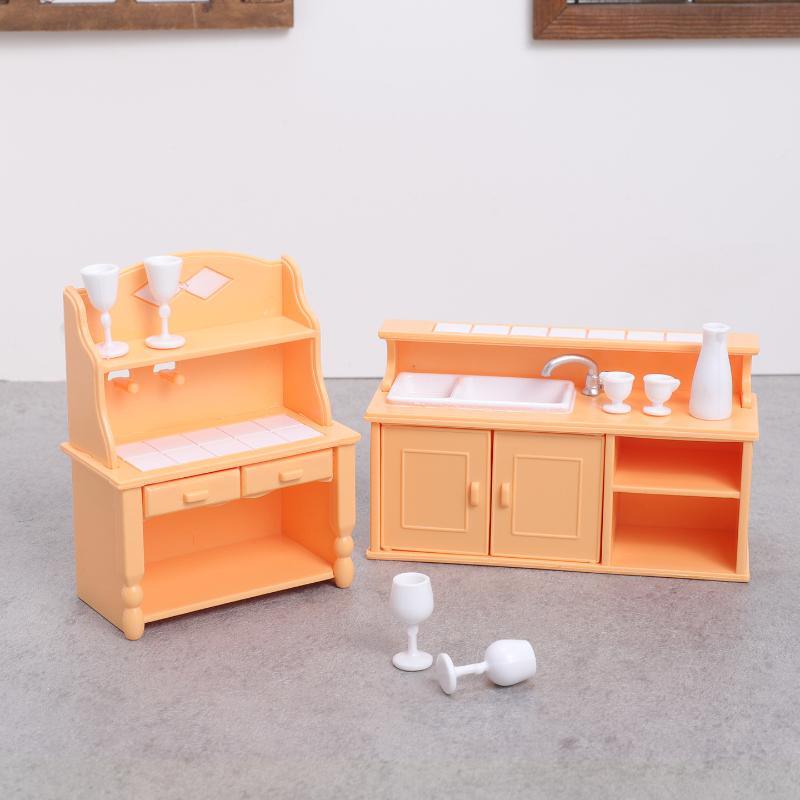 (.) 1 セットドールハウスキッチン家具キット 1:12  - Play Kitchen Set のレビューと価格