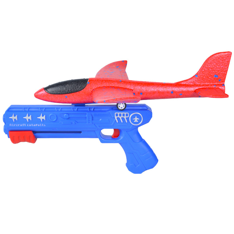 キッズ 24 または 34 センチメートル泡飛行機ランチャー - Catapult Launcher Toy のレビューと価格