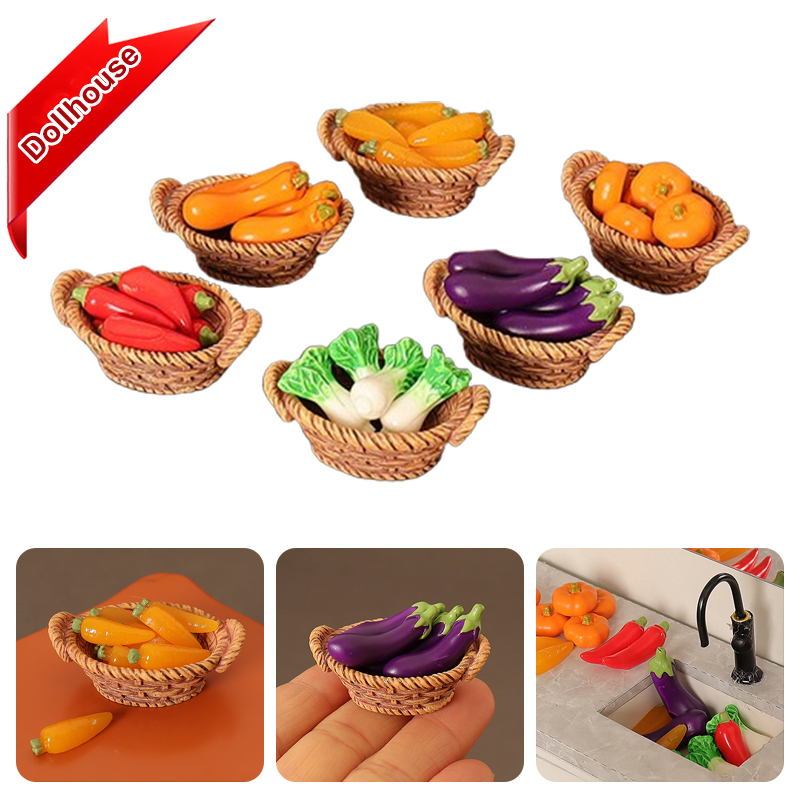 1/12 ドールハウスシミュレーション野菜バスケットセットド - Play Kitchen Set のレビューと価格