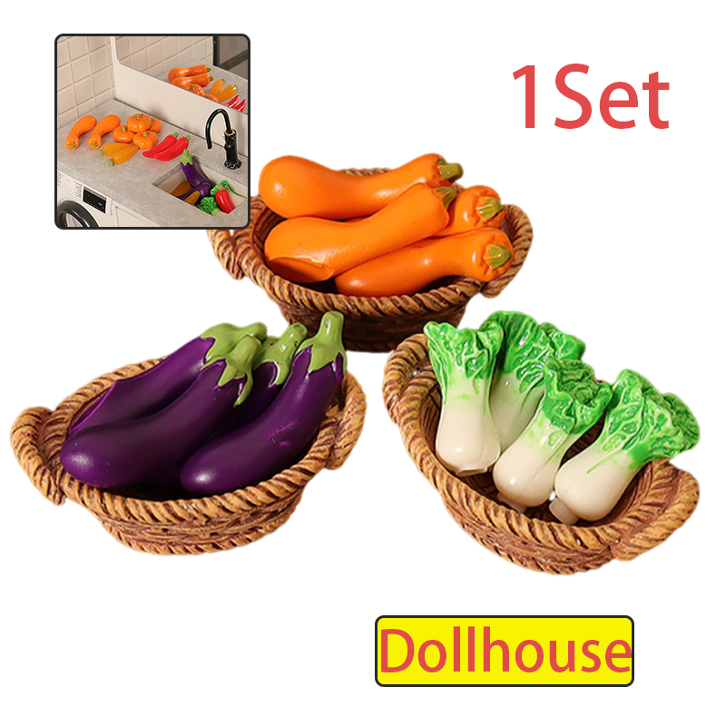 1/12 ドールハウスシミュレーション野菜バスケットセットド - Play Kitchen Set のレビューと価格