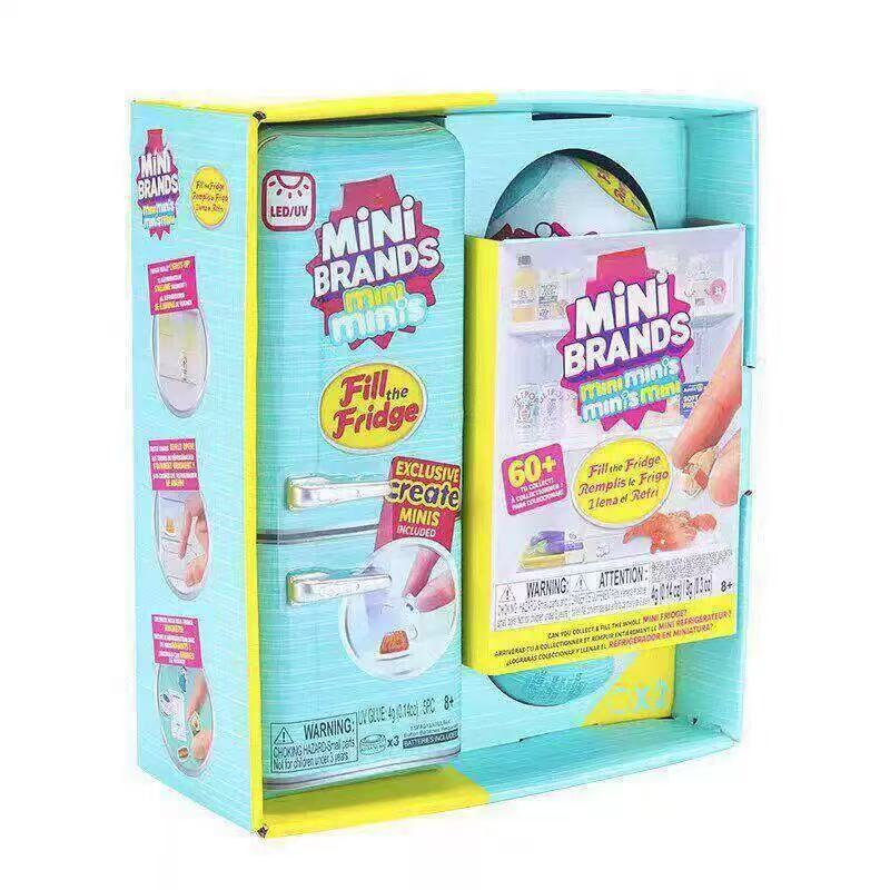 LEDライトアップミニ冷蔵庫おもちゃセット ミニフード付き  - Play Kitchen Set のレビューと価格
