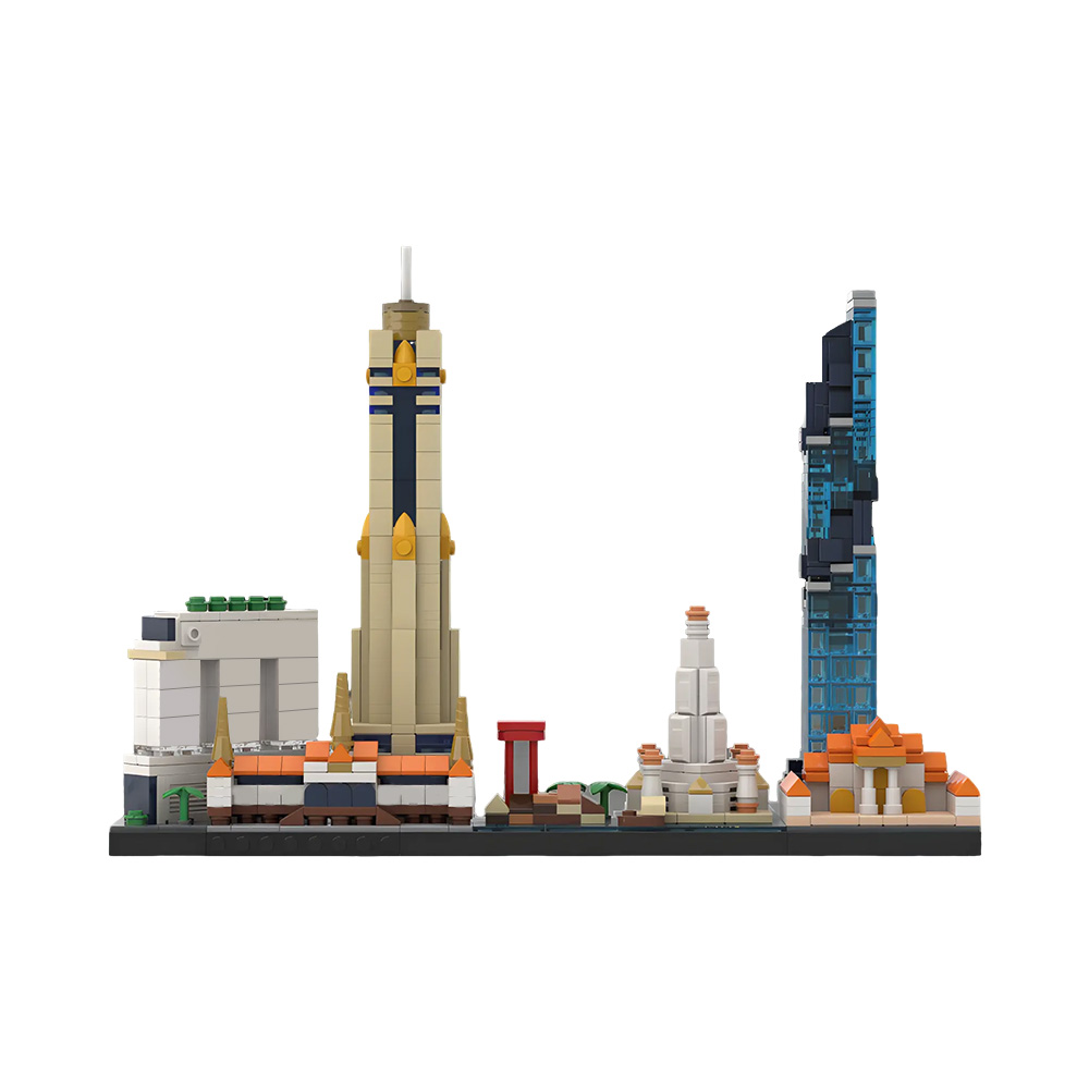MOC バンコクスカイラインビルディングブロックモデルバンコ - Kids Toys Bangkok のレビューと価格