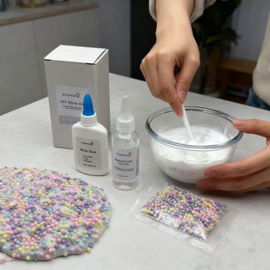 キッドミド - DIYスライムキットには、白い接着剤、スライ - Slime Making Kit のレビューと価格