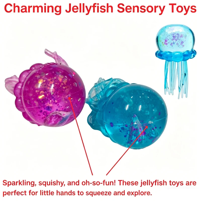 ニードオフ ファズボール クラゲ スクイッシー トイ ブライ - Kids Toys Box のレビューと価格