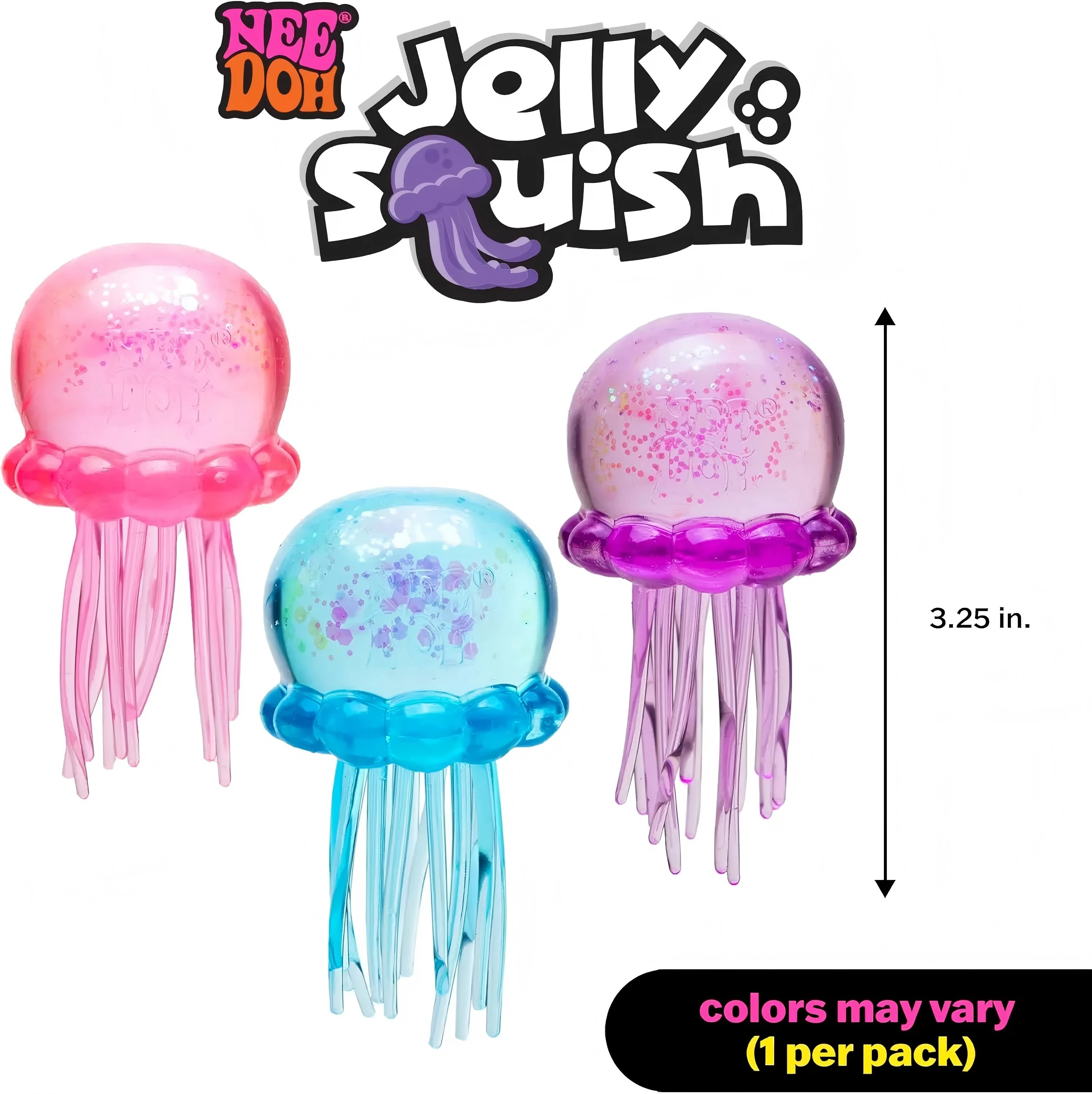 ニードオフ ファズボール クラゲ スクイッシー トイ ブライ - Kids Toys Box のレビューと価格
