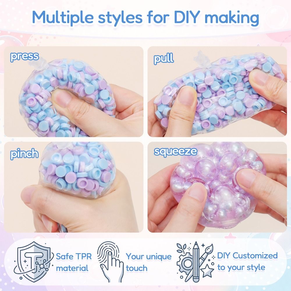 DIY 6cm ボールスキン DIY ストレスボール作成キッ - Slime Making Kit のレビューと価格