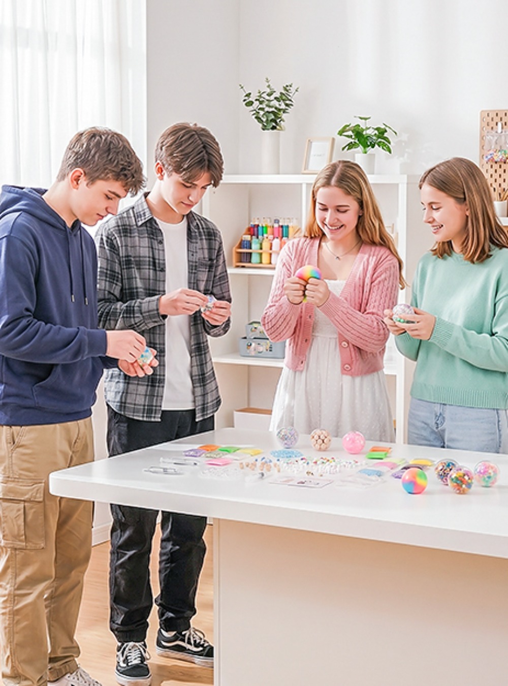DIY 6cm ボールスキン DIY ストレスボール作成キッ - Slime Making Kit のレビューと価格