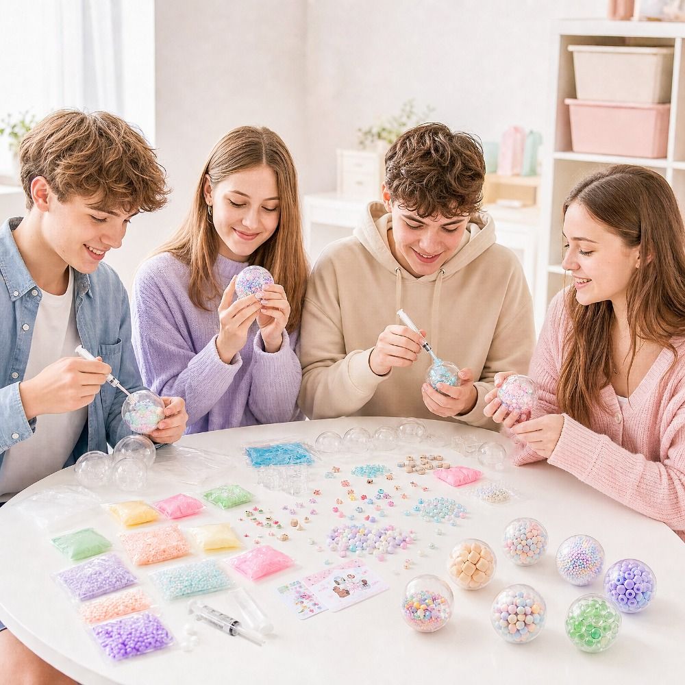 DIY 6cm ボールスキン DIY ストレスボール作成キッ - Slime Making Kit のレビューと価格