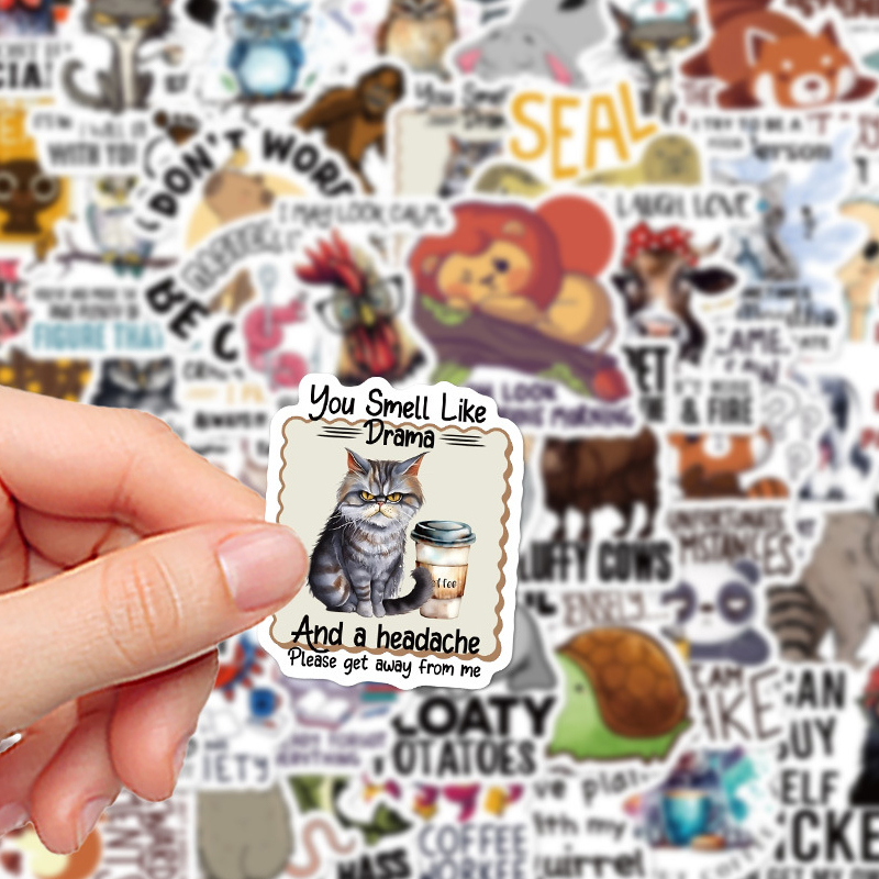 50 個面白い漫画落書きステッカー DIY 装飾ヘルメット自 - Kids Toys Quotes のレビューと価格