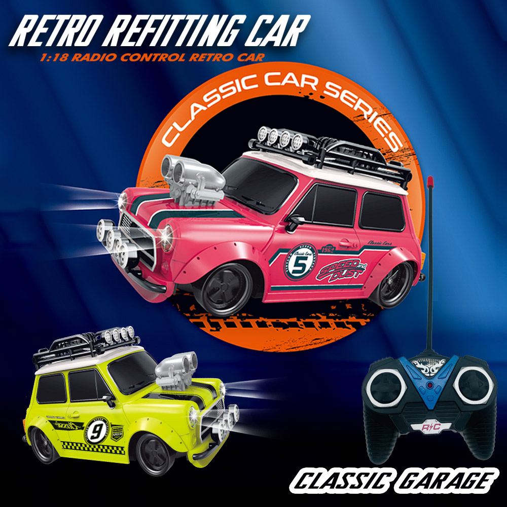 1:18レトロ改造ミニカー 4チャンネルリモコンカー 27M - Kids' Toys Channel のレビューと価格