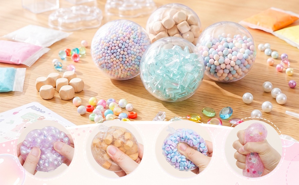 6cmボールスキンDIYストレスボール作成キット、スライム5 - Slime Making Kit のレビューと価格