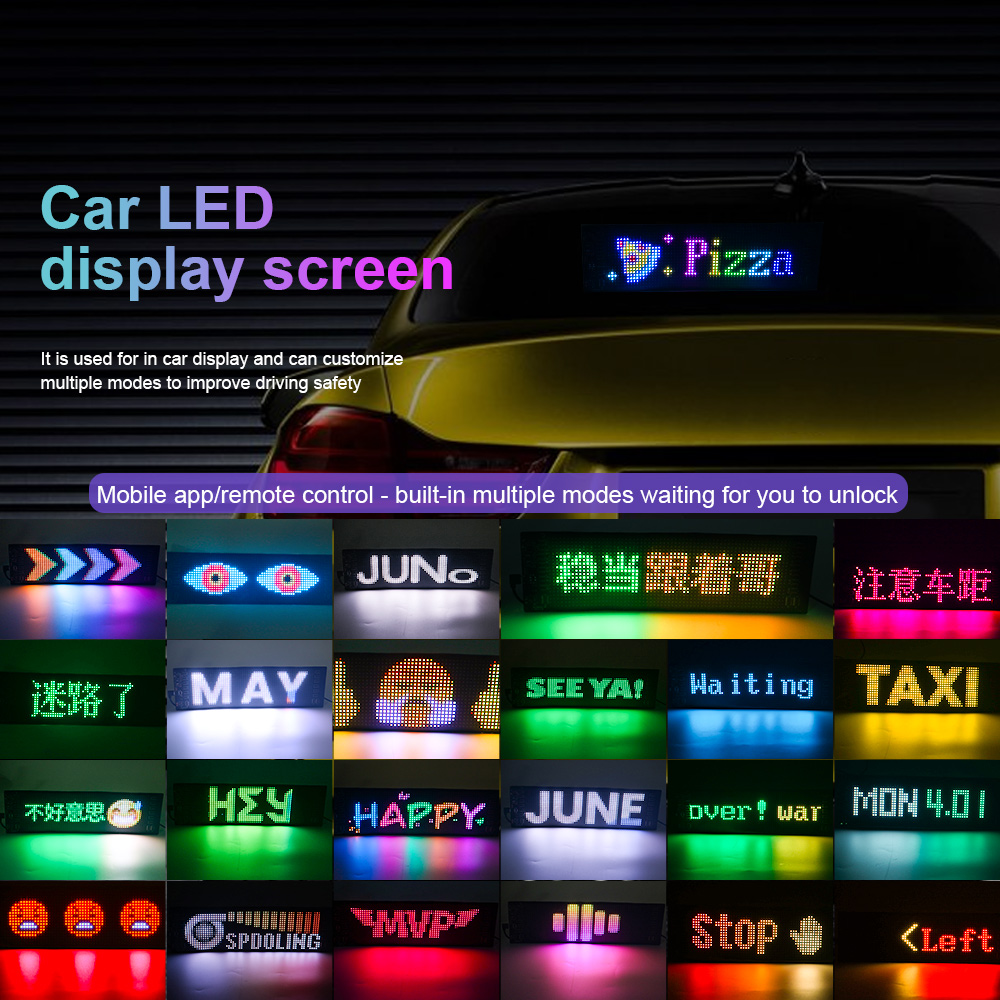 LEDマトリックスピクセルパネルスクロール式明るい広告LED - Remote Control Car のレビューと価格