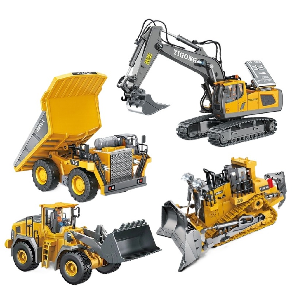 2.4G リモートコントロール掘削機ダンプトラック合金プラス - Kids' Toys Channel のレビューと価格