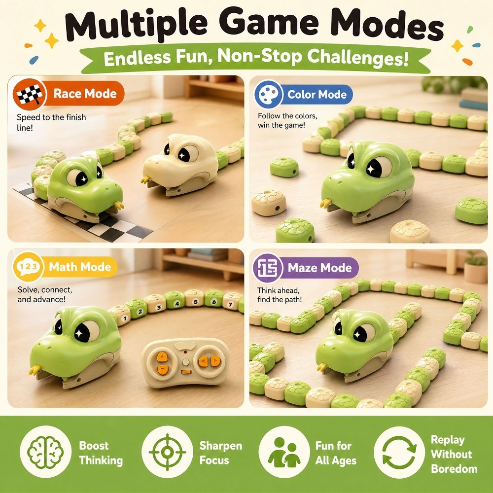 リモコン操作のグリーディスネーク磁気アタッチメント玩具、2人 - Remote Control Car のレビューと価格