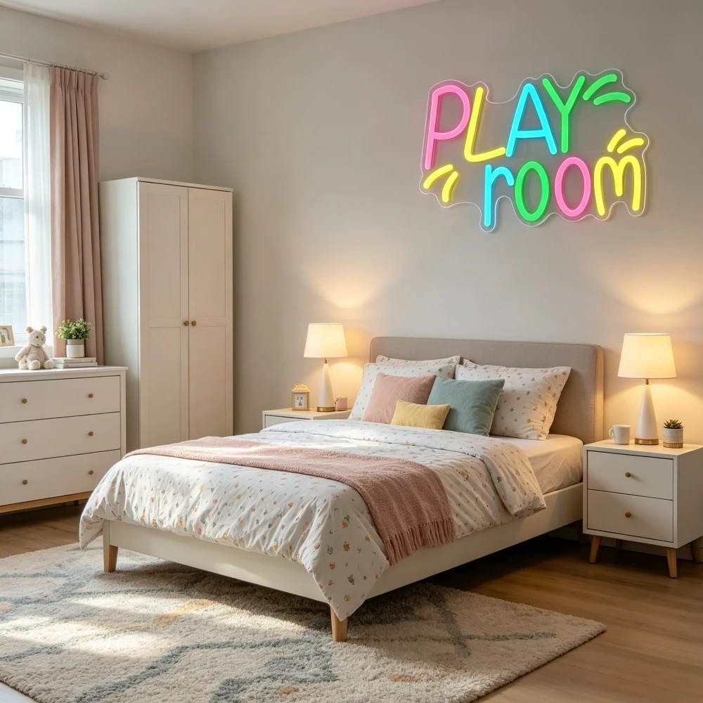 プレイルームネオンサイン 壁飾り用 調光可能LEDネオンライ - Kids Play Zone Toys のレビューと価格