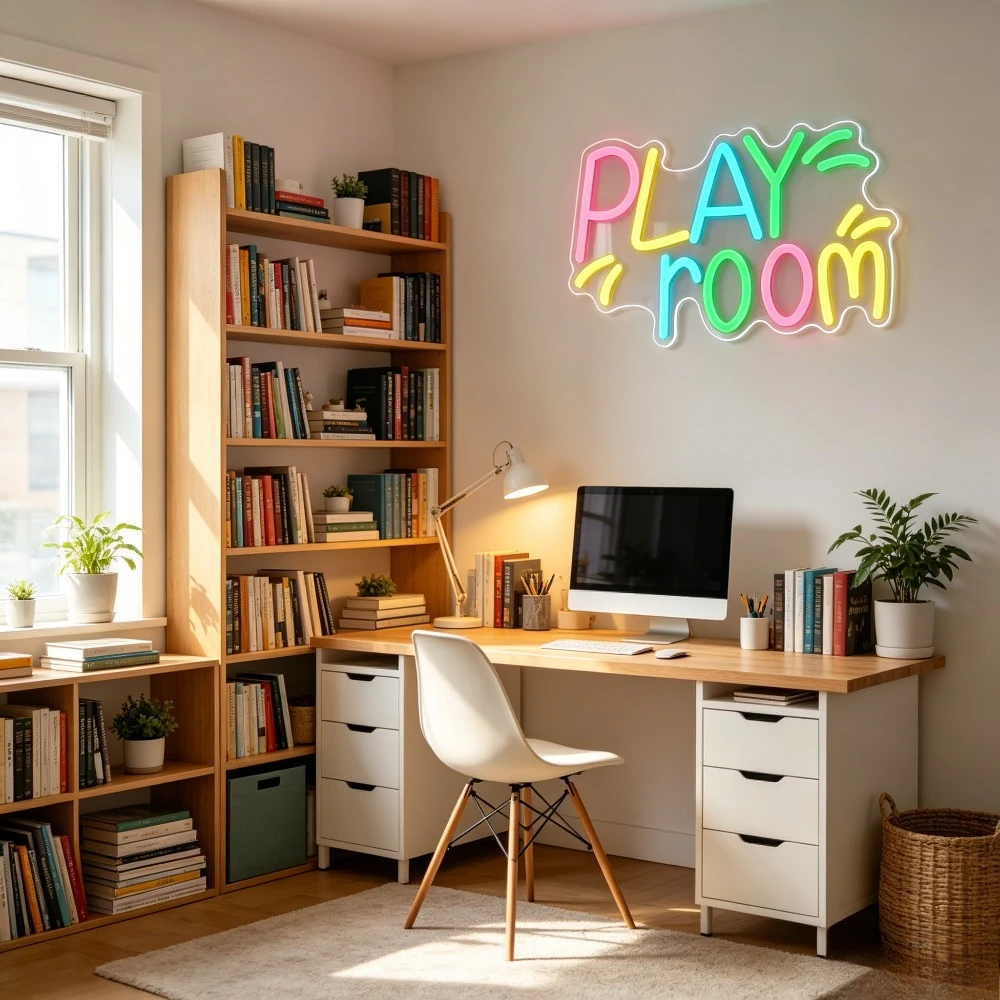 プレイルームネオンサイン 壁飾り用 調光可能LEDネオンライ - Kids Play Zone Toys のレビューと価格